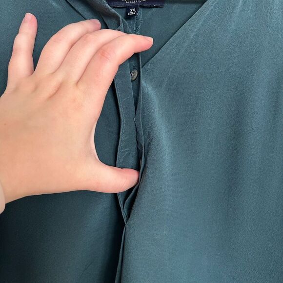 Madewell Composition Silk Tank - Dark Spruce - Picture 9 of 9